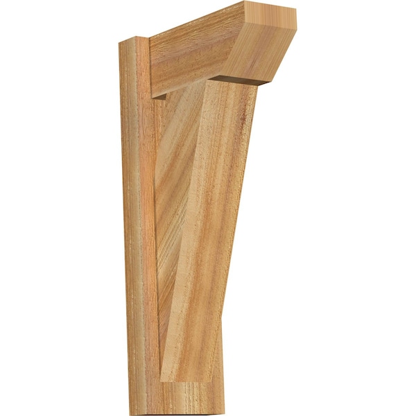 Ekena Millwork Traditional Slat Rough Sawn Outlooker, Western Red Cedar, 6"W x 12"D x 24"H OUT06X12X24TRA06RWR - main